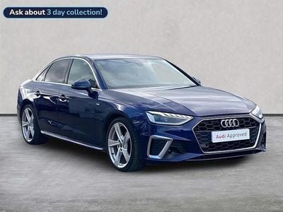 Used Audi A4 S-Line 147 HP (108 kW) 2022 Blue Sedan