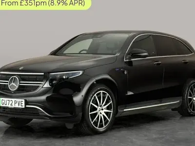 Used Mercedes EQC400 AMG line 300 kW (408 HP) 2022 Black SUV