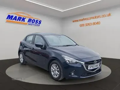 Used Mazda 2 90 HP (66 kW) 2015 Blue Hatchback