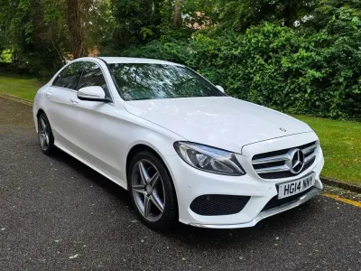 Used Mercedes C200 AMG line 184 HP (135 kW) 2014 White Sedan