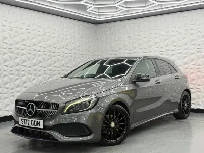 Used Mercedes A200 AMG line 136 HP (100 kW) 2017 Grey Hatchback
