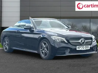 Käytetty Mercedes C300 AMG Line Premium 245 HP (180 kW) 2020 Musta Avoauto