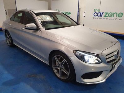 Used Mercedes C220 AMG line 170 HP (125 kW) 2018 Silver Sedan