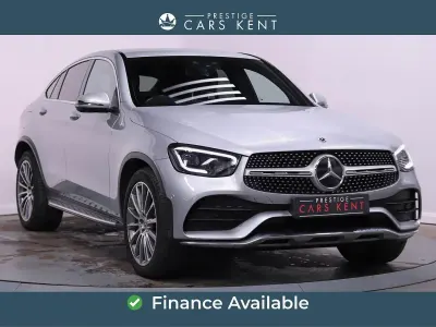 Begagnad Mercedes GLC220 AMG Line Premium 194 HK (142 kW) 2021 Silver Sportkupé
