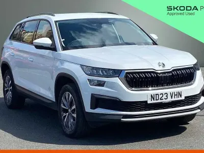 Second-hand Skoda Kodiaq SE Drive 150 CP (110 kW) 2023 Alb SUV