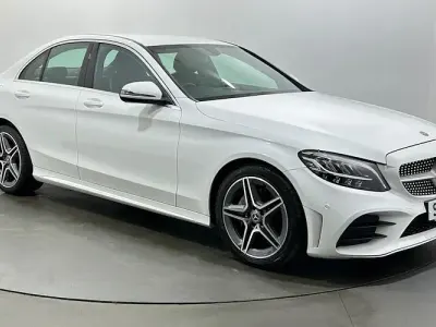 Used Mercedes C200 AMG line 184 HP (135 kW) 2019 White Sedan