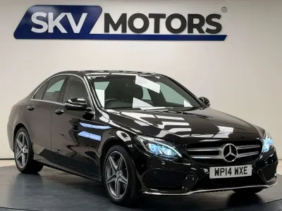 Used Mercedes C220 AMG Line Premium Plus 170 HP (125 kW) 2014 Black Sedan