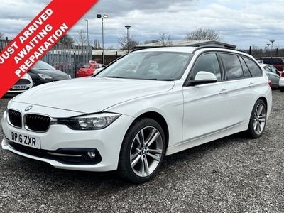 used BMW 320 3 Series 2.0 D SPORT TOURING 5 DOOR DIESEL WHITE AUTOMATIC LOW TAX