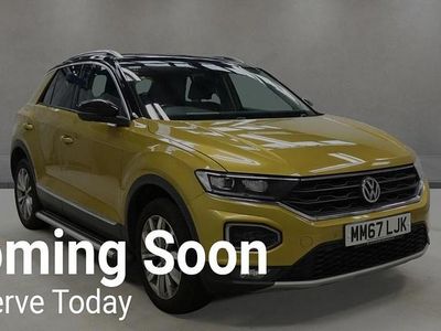 Used VW T-Roc Design 115 HP (84 kW) 2018 Yellow SUV