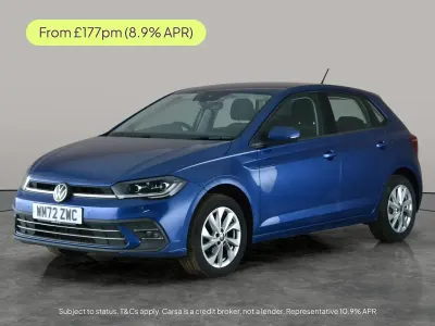 Used VW Polo Style 95 HP (69 kW) 2023 Blue Hatchback