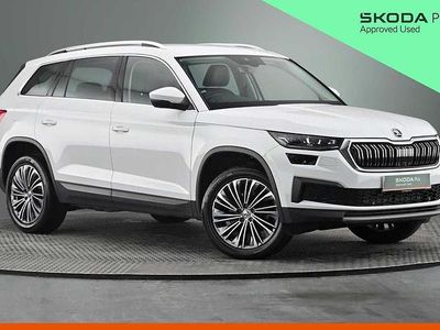 Used Skoda Kodiaq SE L Executive 110 HP (80 kW) 2024 Moon white metallic SUV