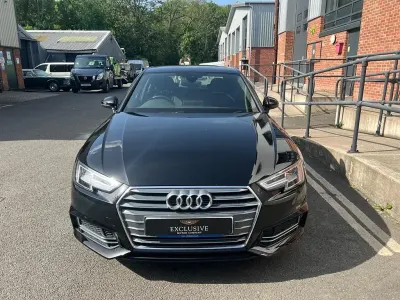 Used Audi A4 S-Line 150 HP (110 kW) 2018 Black Sedan
