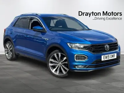Used VW T-Roc R-line 150 HP (110 kW) 2019 Blue SUV