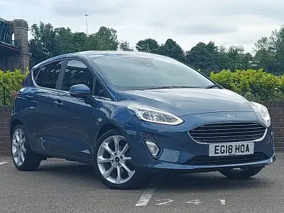 Used Ford Fiesta Titanium 100 HP (73 kW) 2018 Blue Hatchback