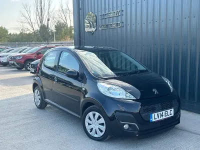 Used Peugeot 107 Active 68 HP (50 kW) 2014 Black Hatchback