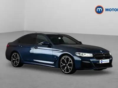 Used BMW 530e M Sport 292 HP (214 kW) 2021 Blue Sedan
