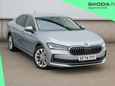Used Skoda Superb SE L 150 HP (110 kW) 2025 Pebble silver metallic Hatchback