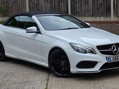Used Mercedes E220 AMG line 2016 White Cabriolet