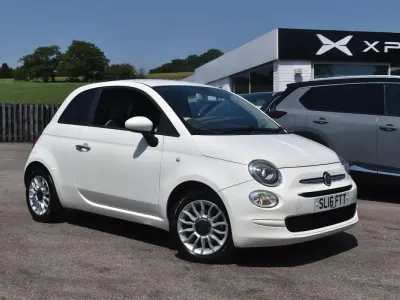Used Fiat 500 Pop Star 69 HP (50 kW) 2016 White Hatchback