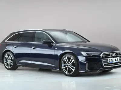 Used Audi A6 S-Line 204 HP (150 kW) 2021 Blue Estate