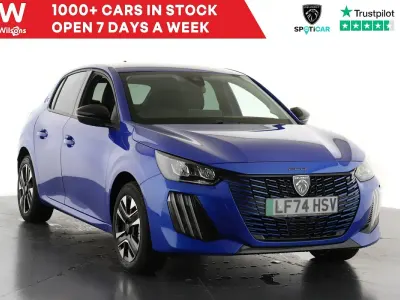 Used Peugeot e-208 Allure 100 kW (136 HP) 2024 Blue Hatchback