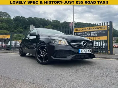 Used Mercedes A200 AMG line 136 HP (100 kW) 2016 Black Hatchback