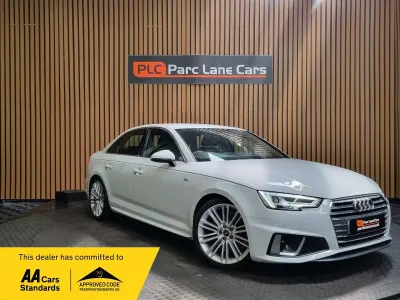 Used Audi A4 S-Line 190 HP (139 kW) 2019 White Sedan