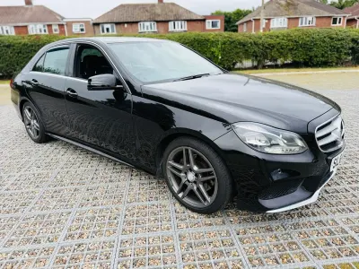 Used Mercedes E220 AMG line 2014 Black Sedan