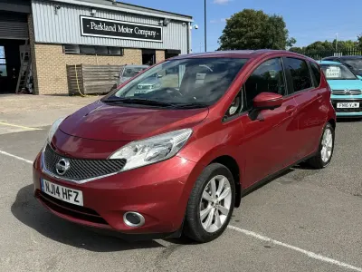 Used Nissan Note S 98 HP (72 kW) 2014 Red Hatchback