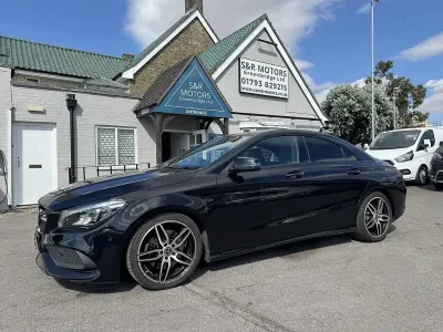Used Mercedes CLA220 AMG line 2018 Black Coupe