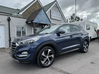 Used Hyundai Tucson Premium 136 HP (100 kW) 2018 Blue SUV