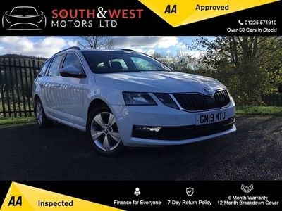 Used Skoda Octavia SE Technology 115 HP (84 kW) 2019 White Estate