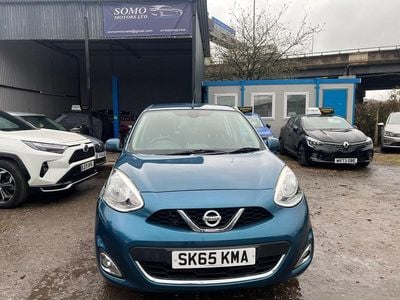 Begagnad Nissan Micra Acenta 2015 Blå Halvkombi