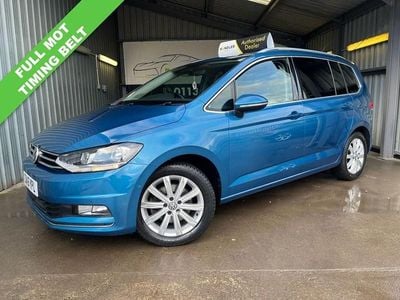 Used VW Touran SEL 150 HP (110 kW) 2016 Blue MPV