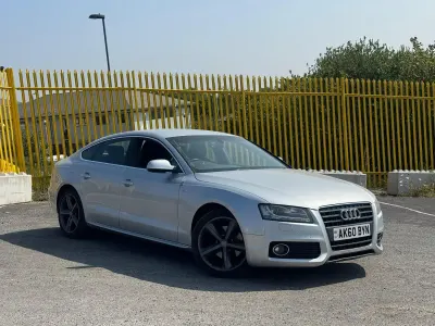 Used Audi A5 Sportback S-Line 170 HP (125 kW) 2010 Silver Hatchback
