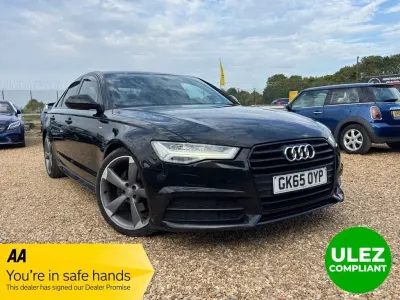Used Audi A6 Black Edition 190 HP (139 kW) 2015 Black Sedan
