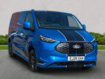 Used Ford E-Transit Sport 160 kW (218 HP) 2026 Blue Van