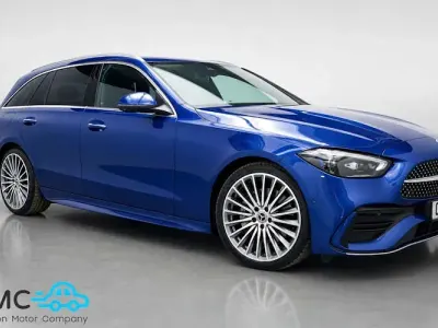 Used Mercedes C220 AMG line 200 HP (147 kW) 2023 Blue Estate