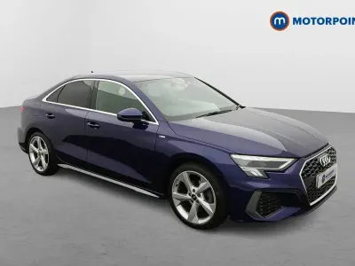 Used Audi A3 S-Line 150 HP (110 kW) 2023 Blue Sedan