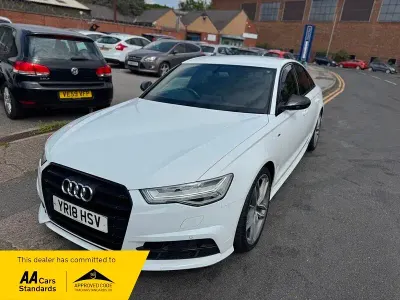 Used Audi A6 Black Edition 190 HP (139 kW) 2018 White Sedan