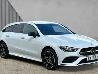 Used Mercedes E250 AMG Line Premium 218 HP (160 kW) 2022 Moonstone white metallic
