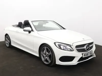 Used Mercedes C250 AMG Line Premium Plus 201 HP (147 kW) 2017 White Cabriolet