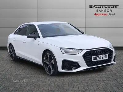 Used Audi A4 Black Edition 201 HP (147 kW) 2024 White Sedan