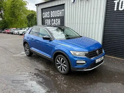 Used VW T-Roc Design 150 HP (110 kW) 2019 Blue SUV