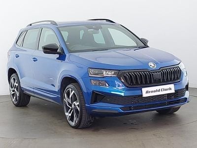 Used Skoda Karoq SportLine 150 HP (110 kW) 2024 Blue SUV