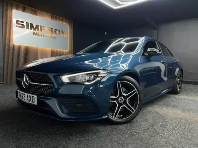 Used Mercedes CLA200 Executive 163 HP (119 kW) 2023 Blue Coupe