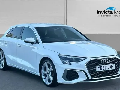 Used Audi A3 S-Line 150 HP (110 kW) 2022 White Sedan
