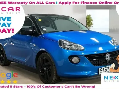 Used Vauxhall Adam S 70 HP (51 kW) 2017 Blue Hatchback