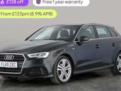Used Audi A3 Sportback S-Line 116 HP (85 kW) 2019 Black Hatchback