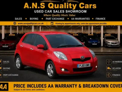 Used Toyota Yaris 101 HP (74 kW) 2010 Red Hatchback